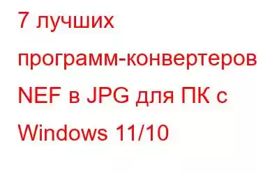 7 лучших программ-конвертеров NEF в JPG для ПК с Windows 11/10