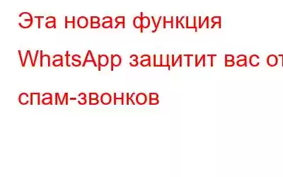 Эта новая функция WhatsApp защитит вас от спам-звонков