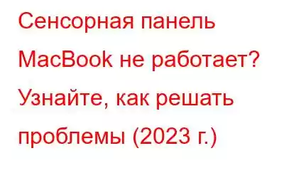 Сенсорная панель MacBook не работает? Узнайте, как решать проблемы (2023 г.)