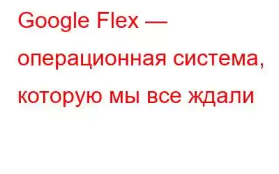 Google Flex — операционная система, которую мы все ждали