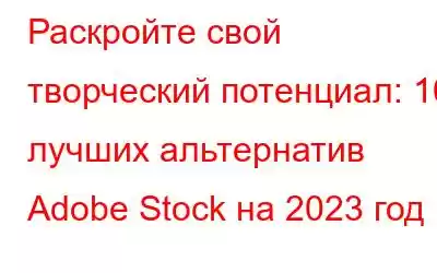 Раскройте свой творческий потенциал: 10 лучших альтернатив Adobe Stock на 2023 год